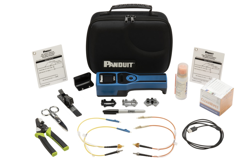 Panduit OptiCam 2 fiber-optic termination kit