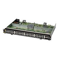 HPE Aruba 6400 - expansion module - Gigabit Ethernet (PoE) x 48 + Gigabit E