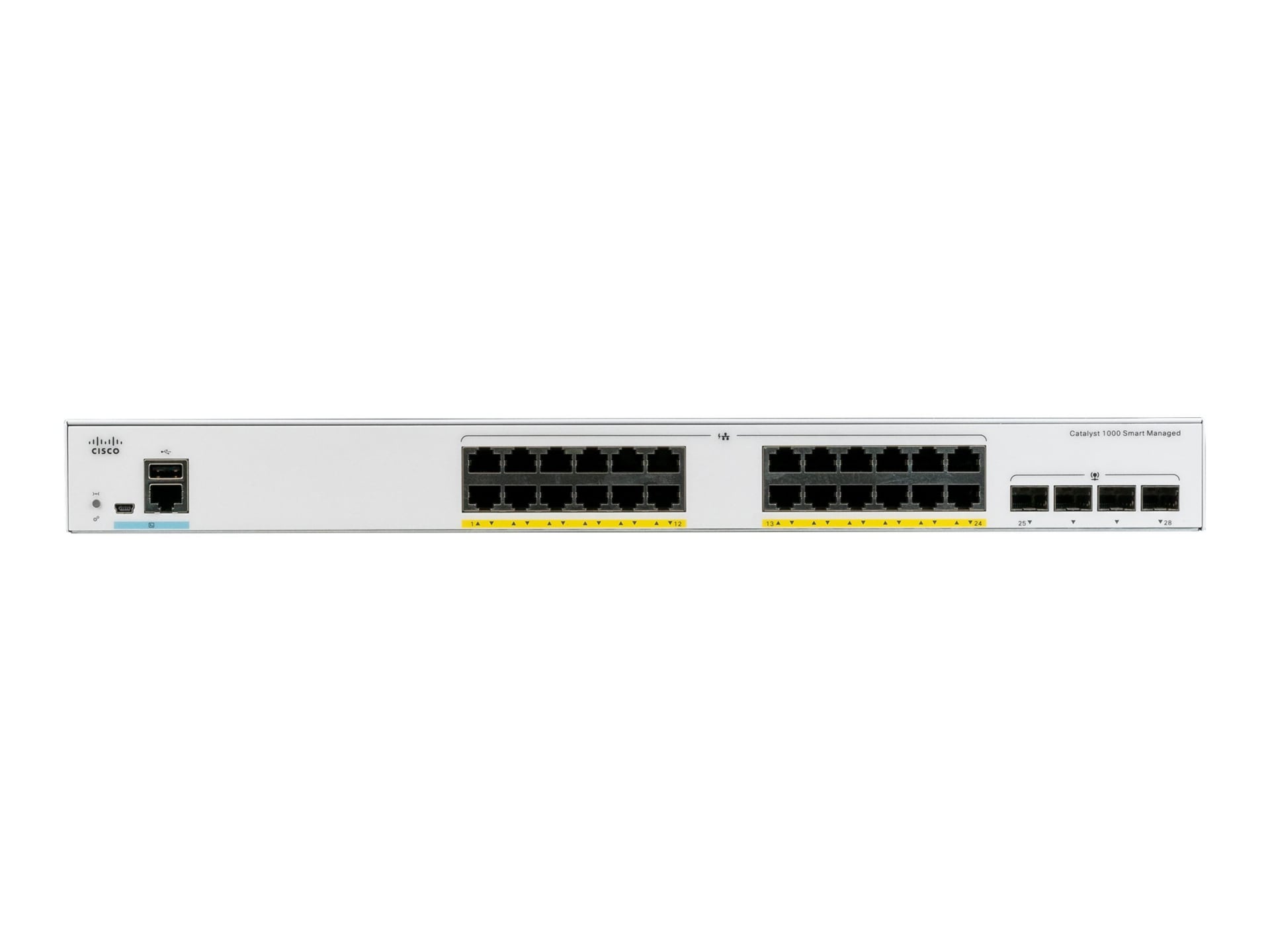 Cisco Catalyst 1000-24T-4G-L - switch - 24 ports - managed - rack-mountable