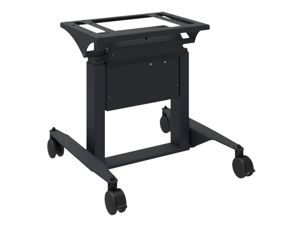 e-Box Tilt & Table cart - for interactive flat panel / mini PC - black, RAL 9005