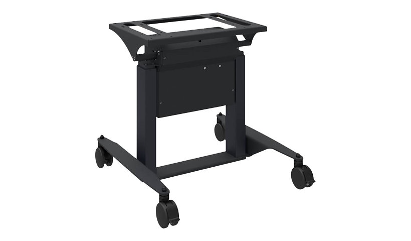 e-Box Tilt & Table - cart - for interactive flat panel / mini PC - black, RAL 9005