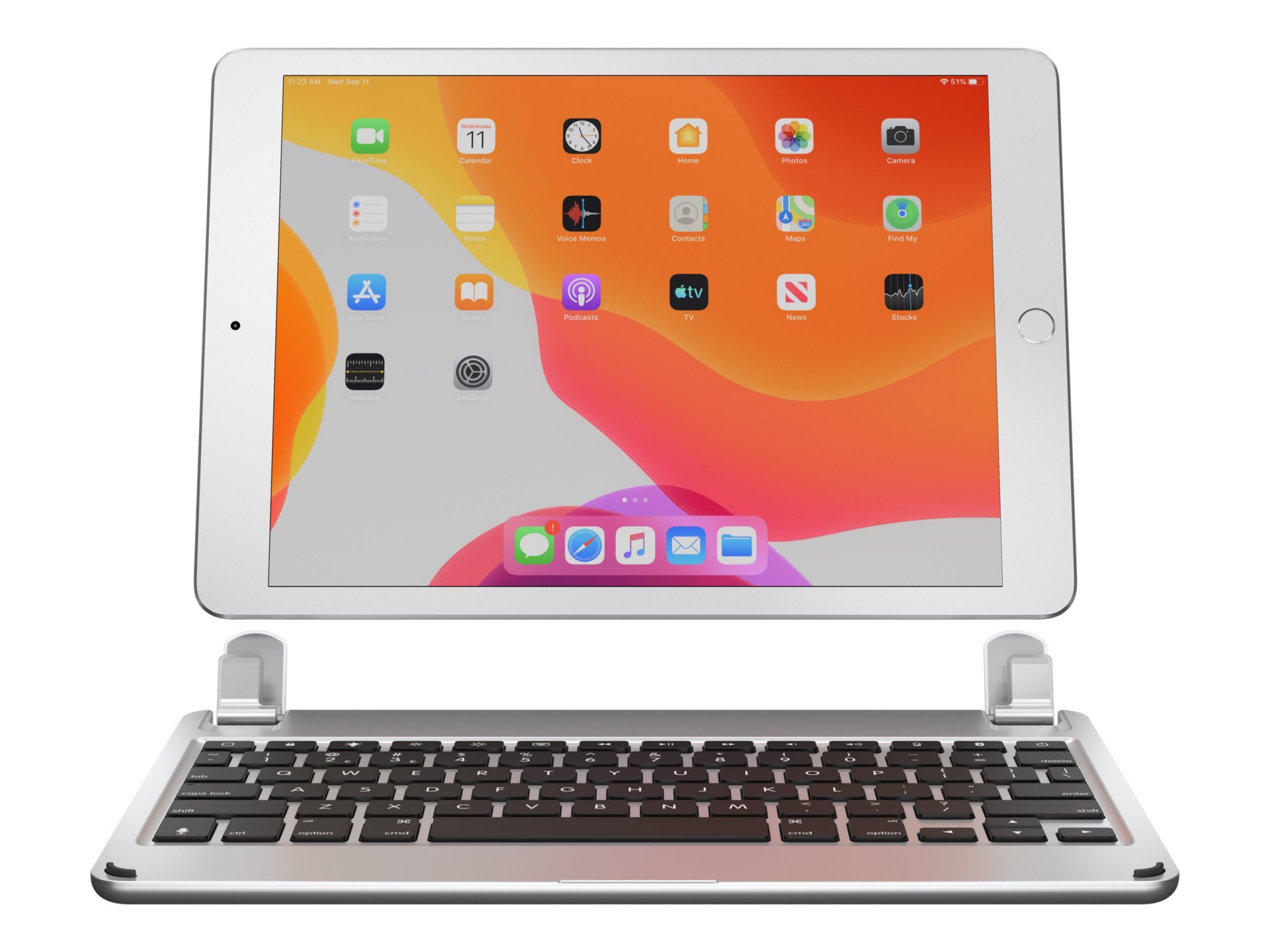 Brydge 10.2 - keyboard - QWERTY - English - silver