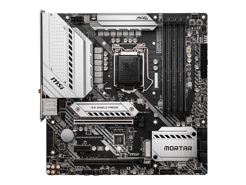 MSI MAG B460M MORTAR WIFI - motherboard - micro ATX - LGA1200 Socket - B460