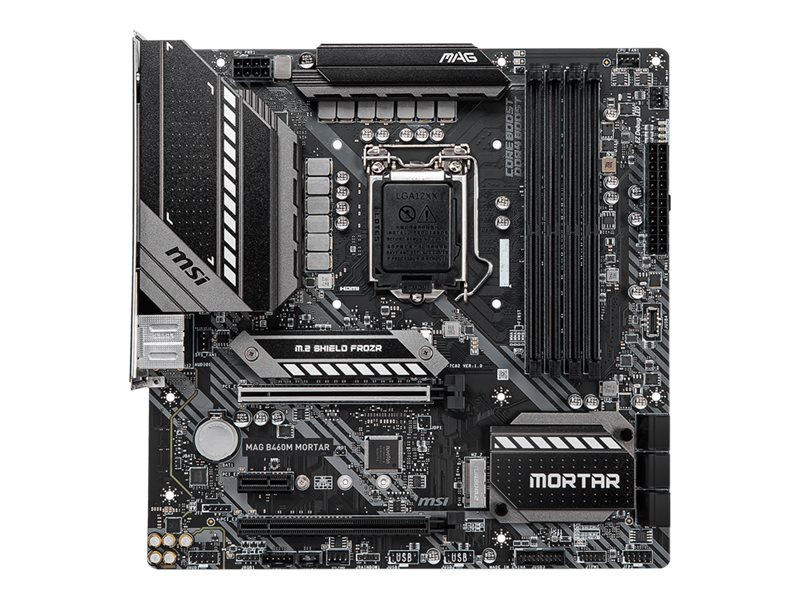 MSI MAG B460M MORTAR - motherboard - micro ATX - LGA1200 Socket - B460