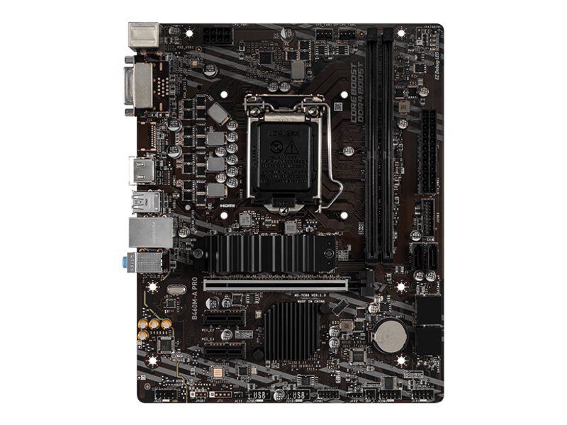 MSI B460M-A PRO - motherboard - micro ATX - LGA1200 Socket - B460