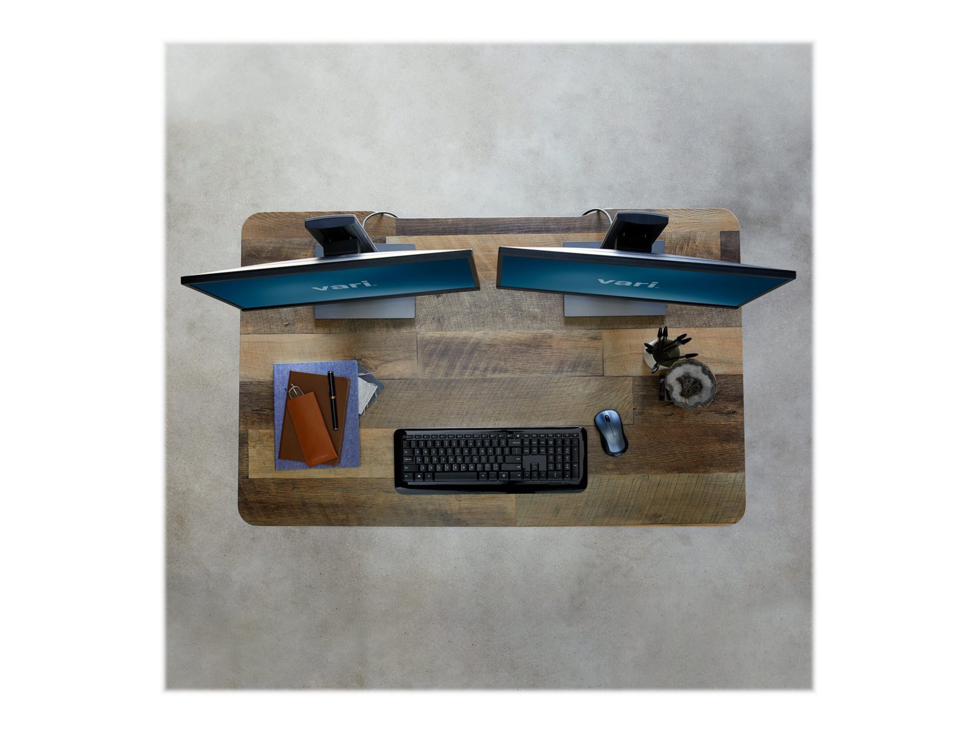 Thumbnail 5 of 5 for VARI - sit/standing desk - rectangular - reclaimed wood