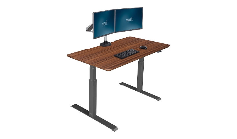 VARI - sit/standing desk - rectangular - dark brown