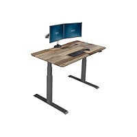 VARI - sit/standing desk - rectangular - reclaimed wood
