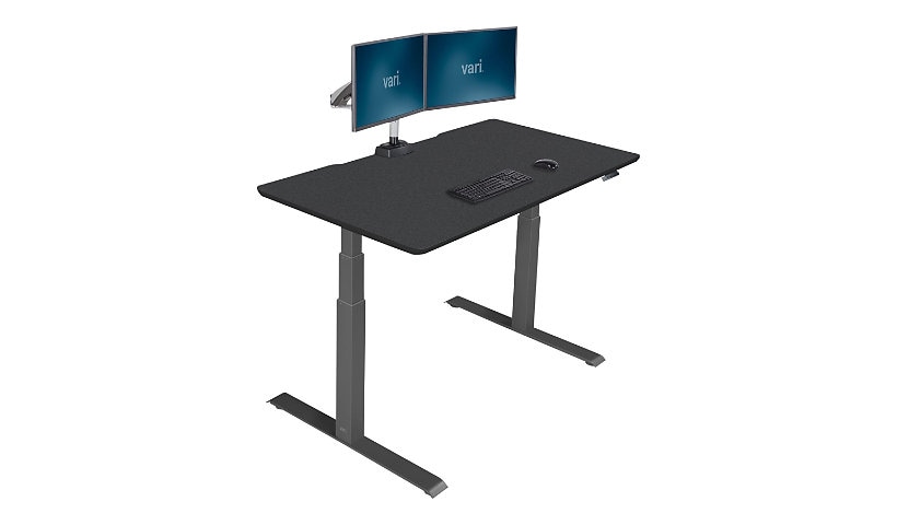VARI - sit/standing desk - rectangular - black