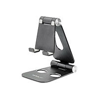 StarTech.com Phone and Tablet Stand - Foldable Universal Mobile Device Holder - Smartphones/Tablets - Adjustable Cell