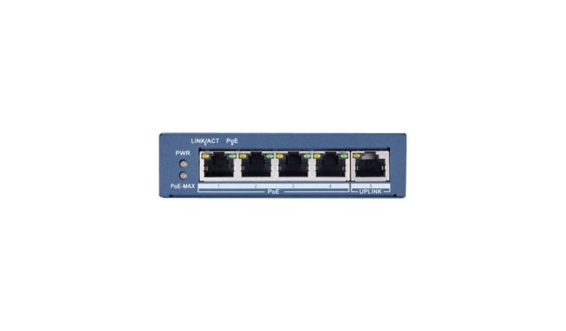 Hikvision DS-3E0505P-E - switch - 4 ports - unmanaged