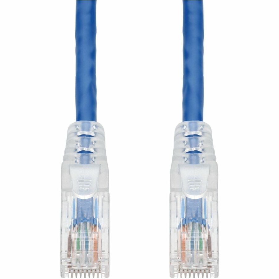 Proline 50ft Blue CAT 6 PVC Ethernet Cable Snagless Easy Clear Boot TAA RJ-