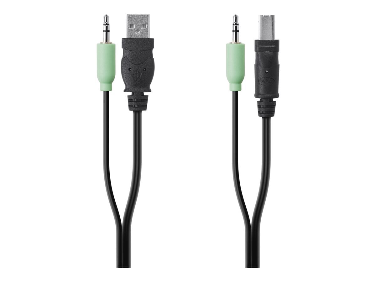 Belkin Secure KVM Cable Kit - USB / audio cable - TAA Compliant - 6 ft