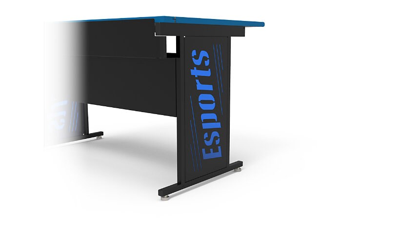 Spectrum Esports - table leg panel insert - black, blue acrylic (pack of 2)