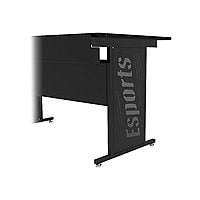 Spectrum Esports - table leg panel insert - black, smoke acrylic (pack of 2