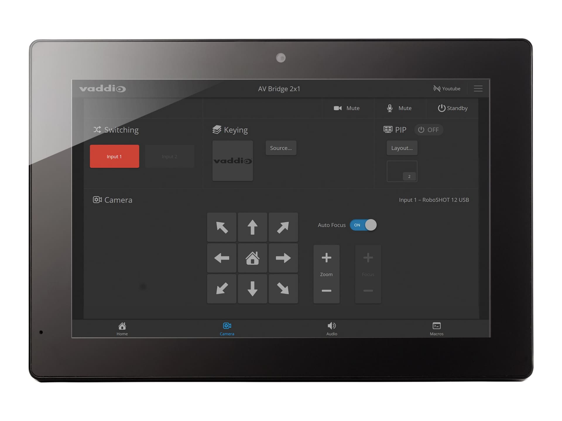 Vaddio Touch Screen Device Controller - Touch Panel - Black