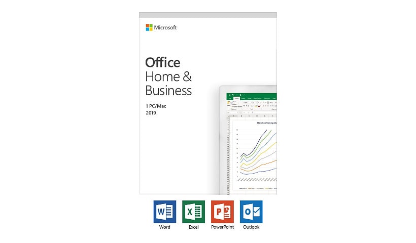 Microsoft Office Home and Business 2019 - version boîte - 1 PC/Mac