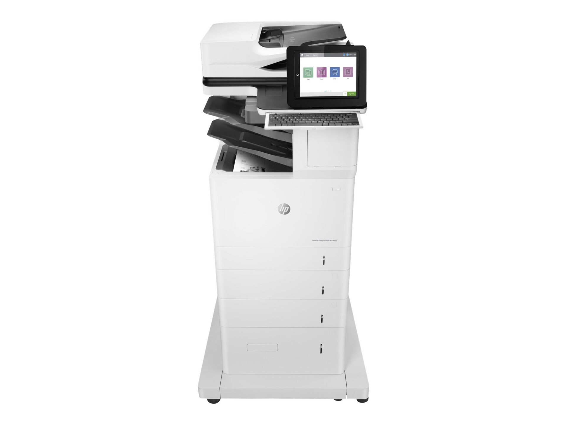 Thumbnail 2 of 9 for HP LaserJet M635 M635z Laser Multifunction Printer-Monochrome-Copier/Fax/Scanner-65 ppm Mono Print-1200x1200