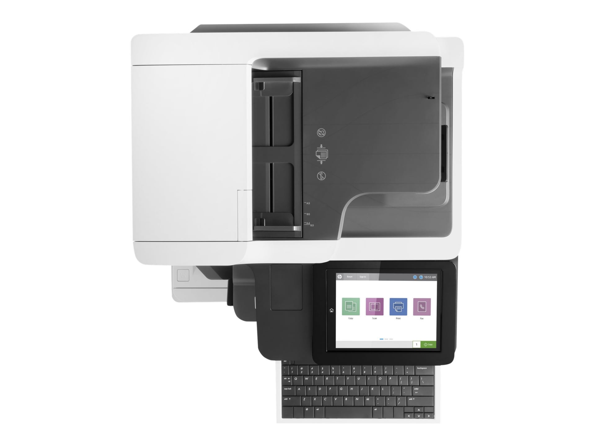 Thumbnail 4 of 9 for HP LaserJet M635 M635z Laser Multifunction Printer-Monochrome-Copier/Fax/Scanner-65 ppm Mono Print-1200x1200
