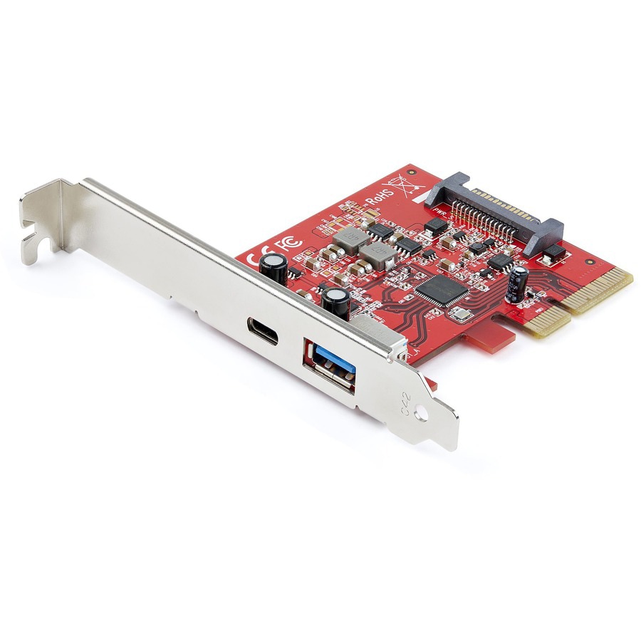 StarTech.com 2-port 10Gbps USB-A and USB-C PCIe Card - USB 3.1 Gen 2 PCI Express Expansion Add-On Card