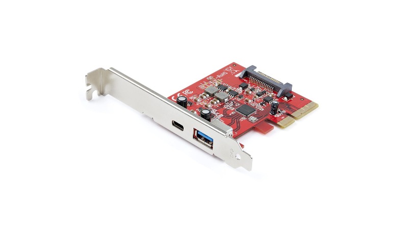 StarTech 2-Port 10Gbps USB-A & USB-C PCIe Card Adapter, USB 3.2