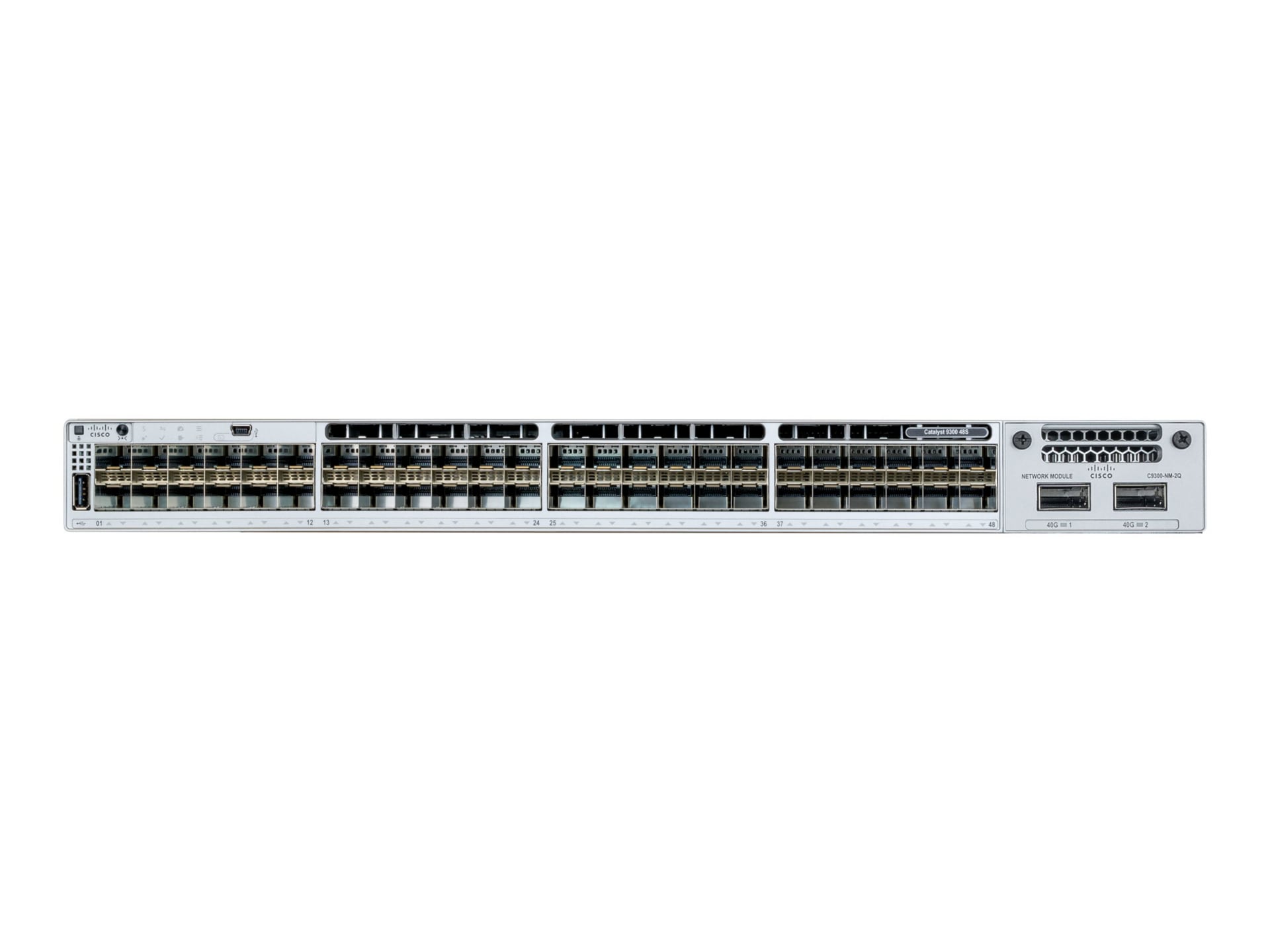 Cisco Catalyst 9300L - Network Advantage - switch - 48 ports - managed - ra