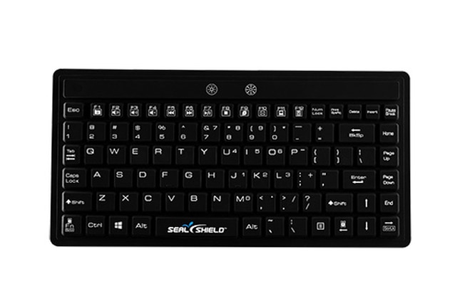 Seal Shield Seal Silk Mini Glow Waterproof Silicone USB Backlit Keyboard -