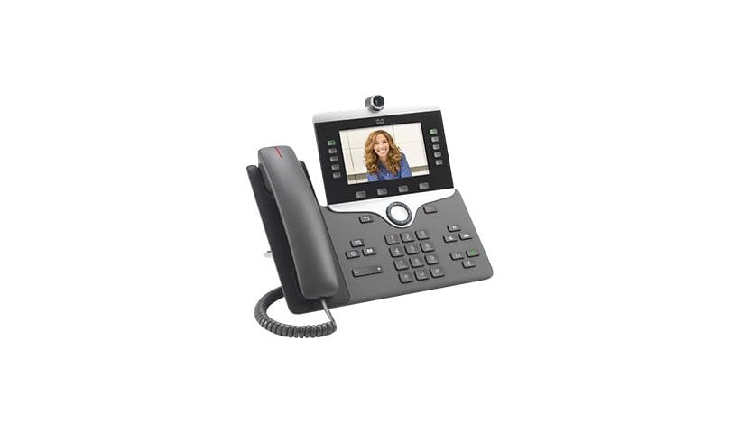 Cisco IP Phone 8845 - visiophone IP - avec appareil photo numérique, Interface Bluetooth - Conformité TAA