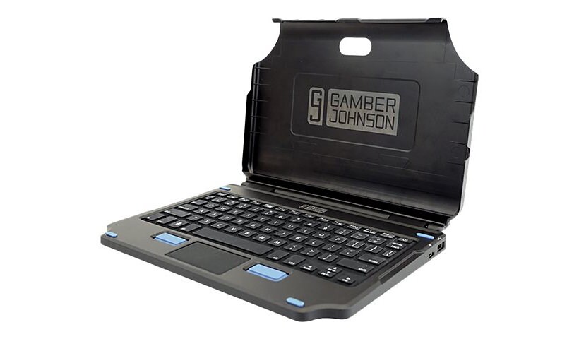 Gamber-Johnson 2-in-1 - keyboard and folio case - with touchpad - QWERTY - US