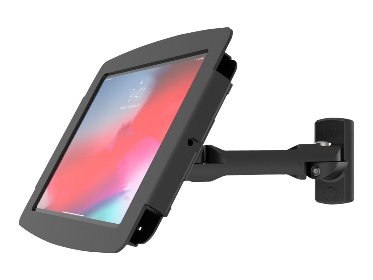 Compulocks iPad Pro 12.9" (3-6th Gen) Space Enclosure Swing Wall Mount enclosure - Anti-Theft - for tablet - black
