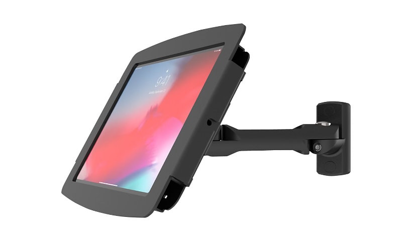 Compulocks iPad Pro 12.9" (3-6th Gen) Space Enclosure Swing Wall Mount enclosure - Anti-Theft - for tablet - black