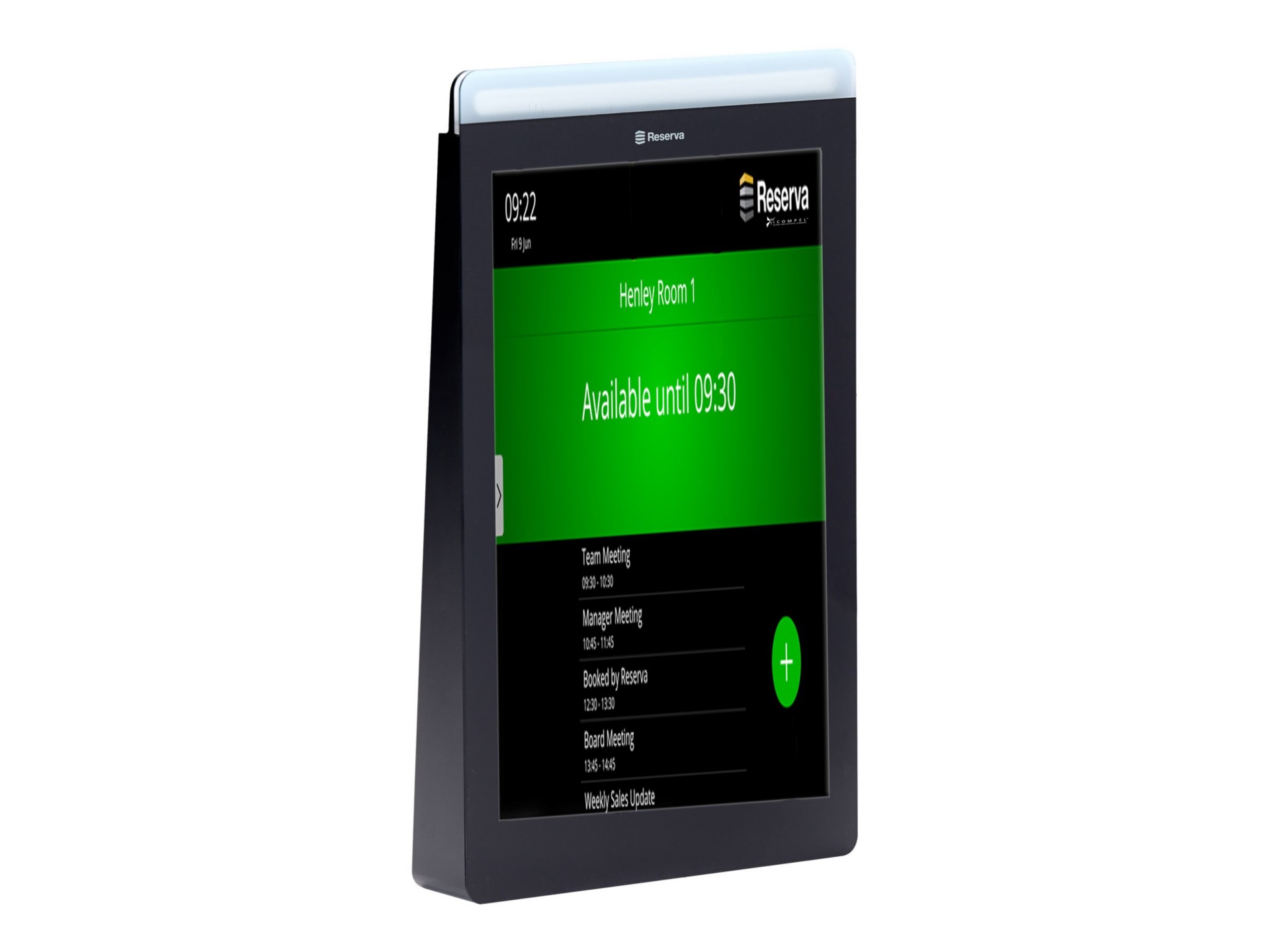 Black Box Reserva iCOMPEL Edge Touchscreen Room Sign - touch screen room operating unit - 802.11b/g/n