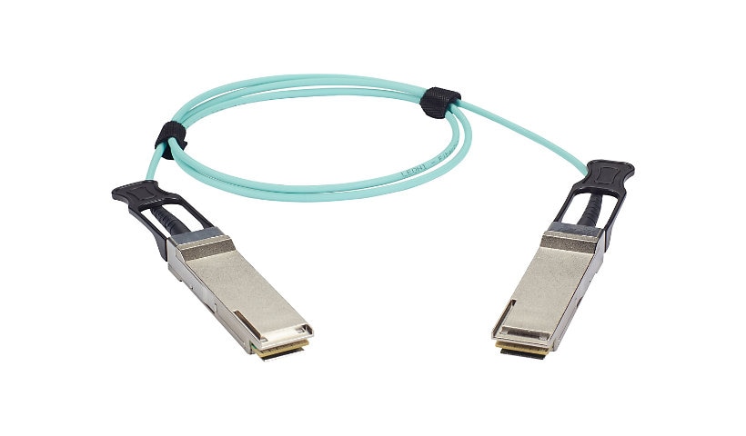 Black Box 40GBase-AOC direct attach cable - 3 m - aqua