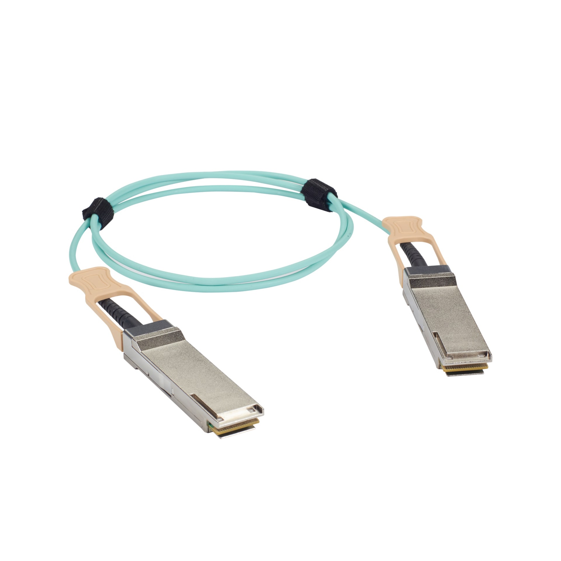 Black Box QSFP-100G-AOCXM-BB Series 100GBase-AOC direct attach cable - 5 m - aqua