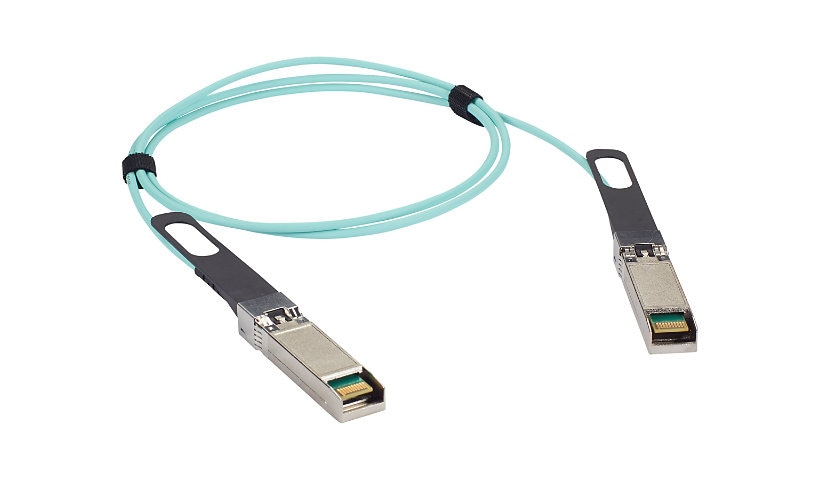 Black Box SFP-10G-AOCXM-BB SERIES 10GBase-AOC direct attach cable - 10 m - aqua