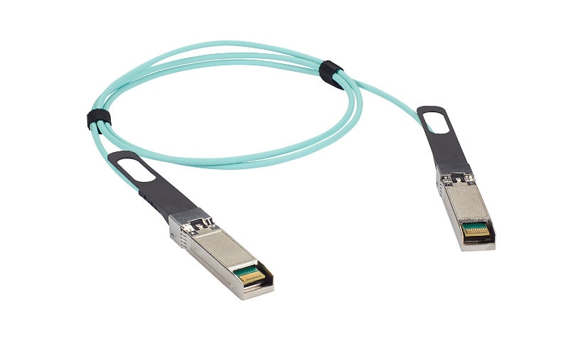 Black Box 10GBase-AOC direct attach cable - 5 m - aqua