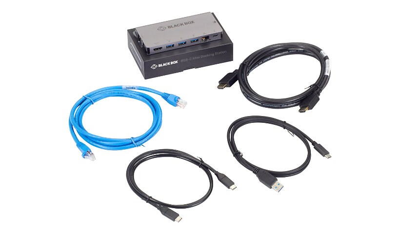 Black Box USB-C Docking Station HDMI Bundle - docking station - USB-C - HDM