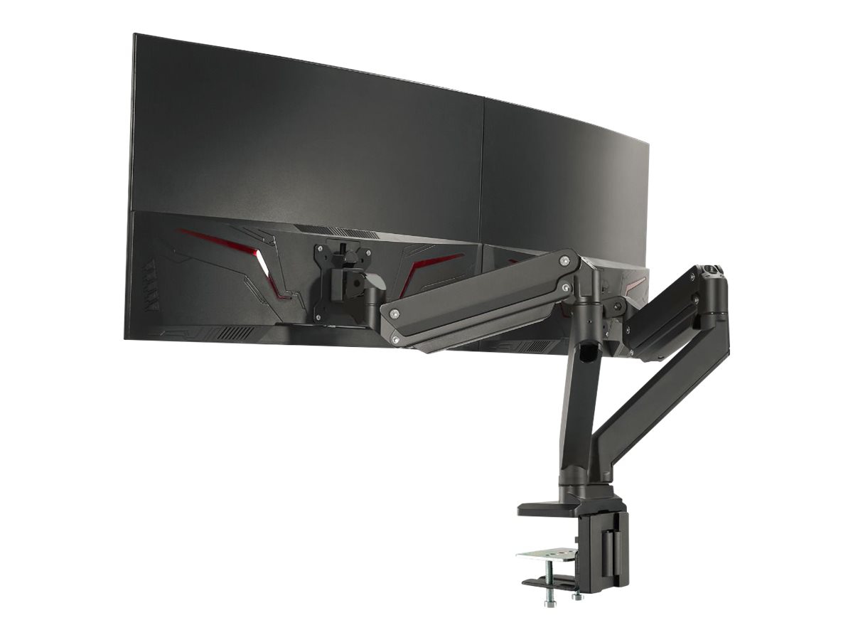 SIIG Dual Monitor Heavy-Duty Premium Aluminum Gas Spring Desk Mount