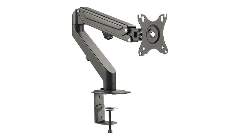 SIIG Single Gas Spring C-Clamp Desk Mount - mounting kit - full-motion adjustable arm - for LCD display - black