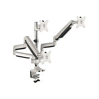 SIIG Triple Monitor Aluminum Gas Spring Desk Mount - 13" to 32" - mounting