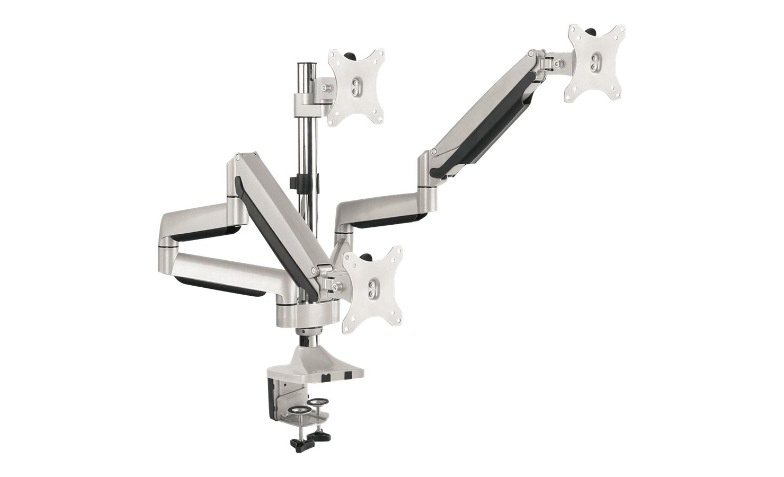 Dual Monitor Desk Mount Dual Monitor Stand - Gas Spring Adjustable Arm For Two 13-32" Screens With VESA Mount Adjustable Monitor Arms