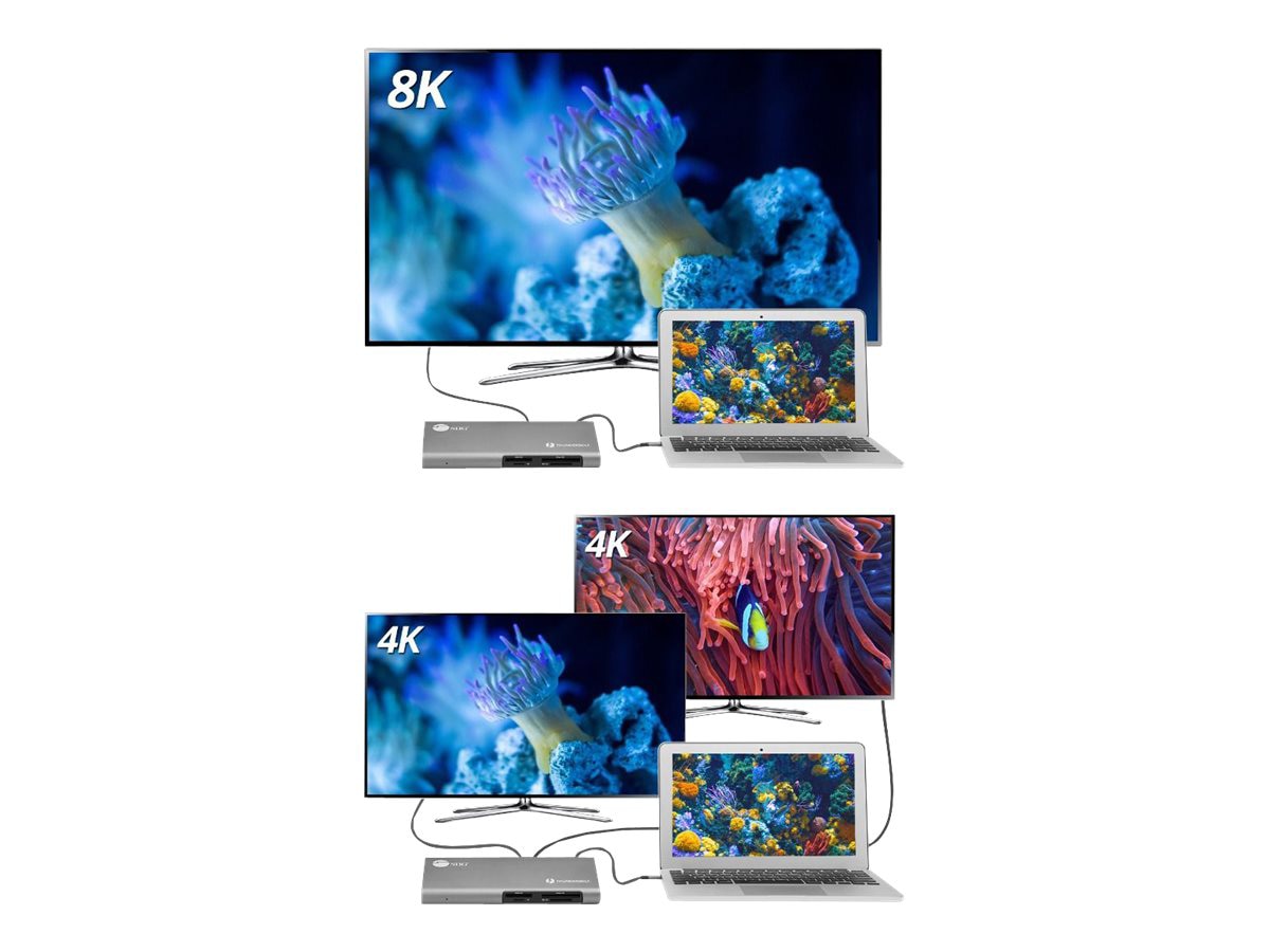 SIIG Thunderbolt 3 to Dual 4K Multimedia Docking Station with PD - docking