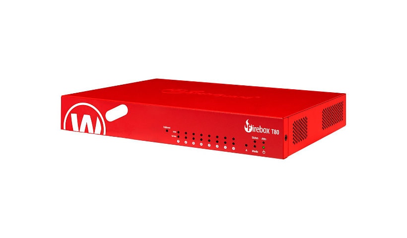 WatchGuard Firebox T80 - security appliance - with 3 years Total Security Suite