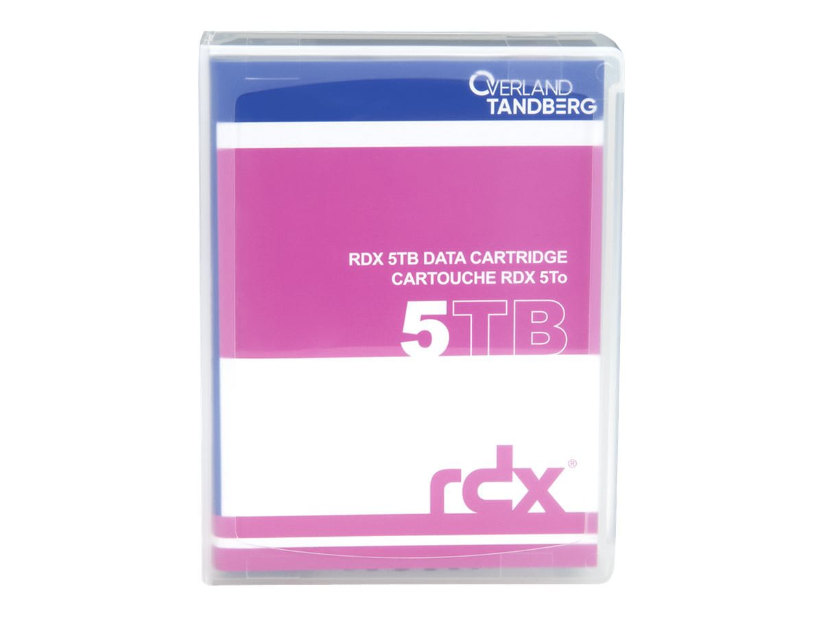 Overland-Tandberg - RDX HDD cartridge x 1 - 5 TB - storage media
