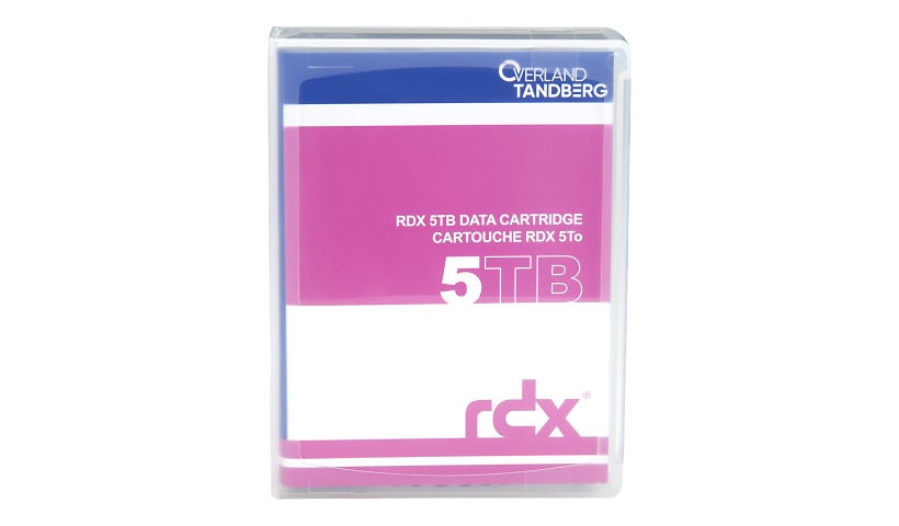 Overland-Tandberg - RDX HDD cartridge x 1 - 5 TB - storage media