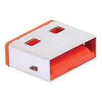 Tripp Lite USB-A Port Blockers, Red, Computers, Hubs, Wall Chargers 10-Pack