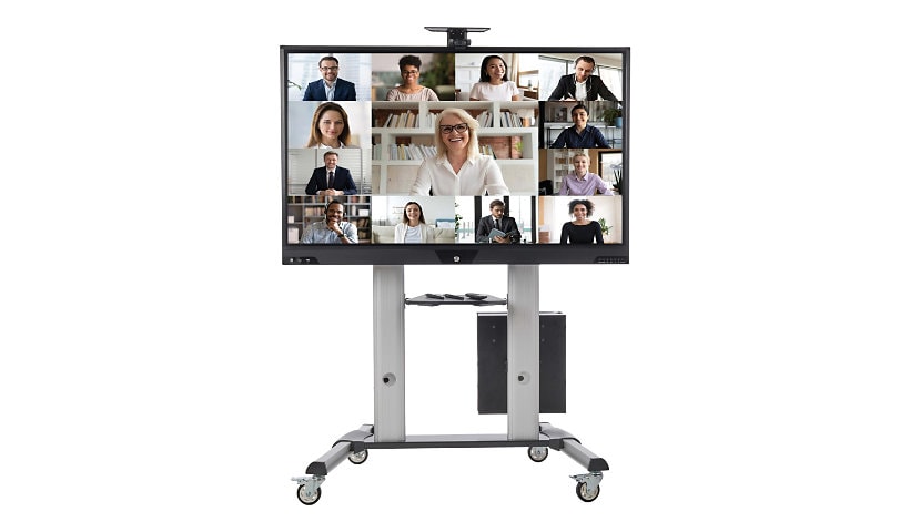 Tripp Lite Mobile Interactive Display with Heavy-Duty Stand and Lithium-Ion Battery System, 4K, 65 in. 65" LCD flat