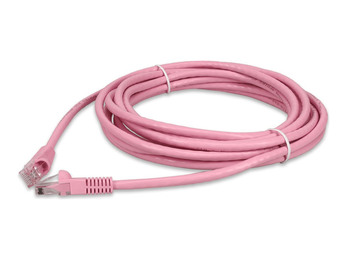 Proline 50ft Pink CAT 6 PVC Ethernet Cable Snagless Bubble Boot RJ-45 M/M