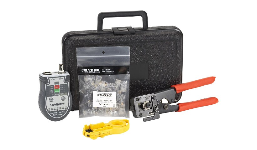 Black Box CAT5 Termination Kit, Solid Wire - network tool/tester kit - TAA