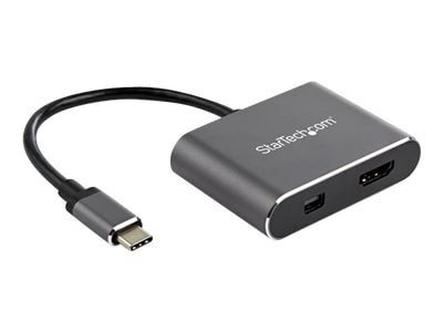 StarTech.com USB C Multiport Video Adapter - 4K 60Hz USB-C to HDMI 2.0 or Mini DisplayPort Adapter